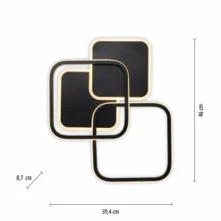 Luminaires Leuchten Direkt Éclairage Led|Plafonnier Leuchten-Direkt SEVENT LED Noir, 1 lumière