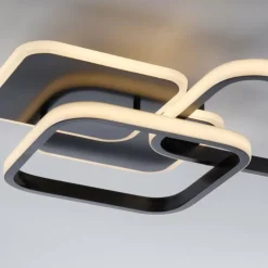 Luminaires Leuchten Direkt Éclairage Led|Plafonnier Leuchten-Direkt SEVENT LED Noir, 1 lumière