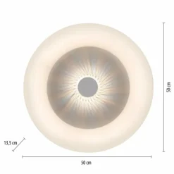 Luminaires Leuchten Direkt Éclairage Led|Plafonnier Leuchten-Direkt VERTIGO LED Blanc, 1 lumière, Télécommandes