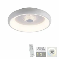 Luminaires Leuchten Direkt Éclairage Led|Plafonnier Leuchten-Direkt VERTIGO LED Blanc, 1 lumière, Télécommandes