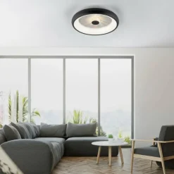Luminaires Leuchten Direkt Éclairage Led|Plafonnier Leuchten-Direkt VERTIGO LED Noir, 1 lumière, Télécommandes