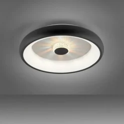 Luminaires Leuchten Direkt Éclairage Led|Plafonnier Leuchten-Direkt VERTIGO LED Noir, 1 lumière, Télécommandes