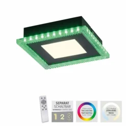 Luminaires Leuchten Direkt Éclairage Led|Plafonnier Leuchten-Direkt ACRI LED Noir, 2 lumières, Télécommandes