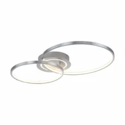 Luminaires Leuchten Direkt Éclairage Led|Plafonnier Leuchten-Direkt ASMINA LED Argenté, 2 lumières