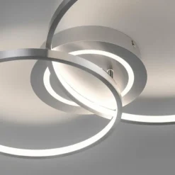 Luminaires Leuchten Direkt Éclairage Led|Plafonnier Leuchten-Direkt ASMINA LED Argenté, 2 lumières