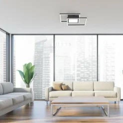 Luminaires Leuchten Direkt Éclairage Led|Plafonnier Leuchten-Direkt ASMIN LED Noir, 1 lumière