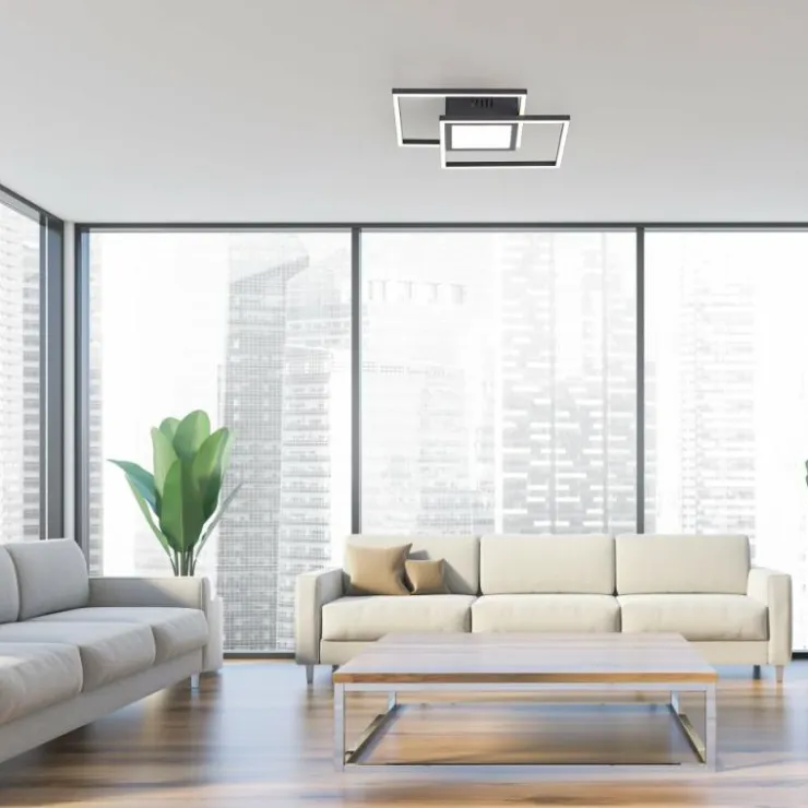 Luminaires Leuchten Direkt Éclairage Led|Plafonnier Leuchten-Direkt ASMIN LED Noir, 1 lumière