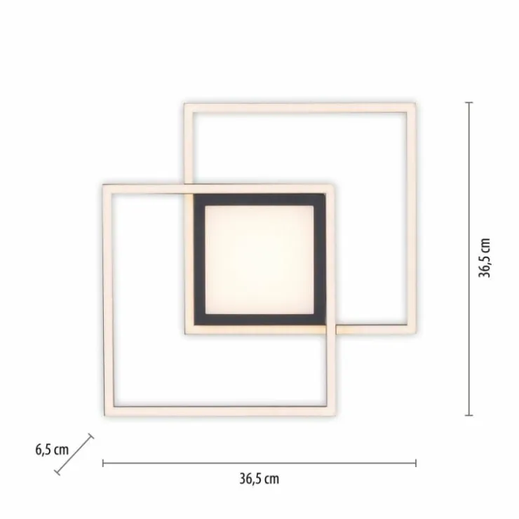 Luminaires Leuchten Direkt Éclairage Led|Plafonnier Leuchten-Direkt ASMIN LED Noir, 1 lumière