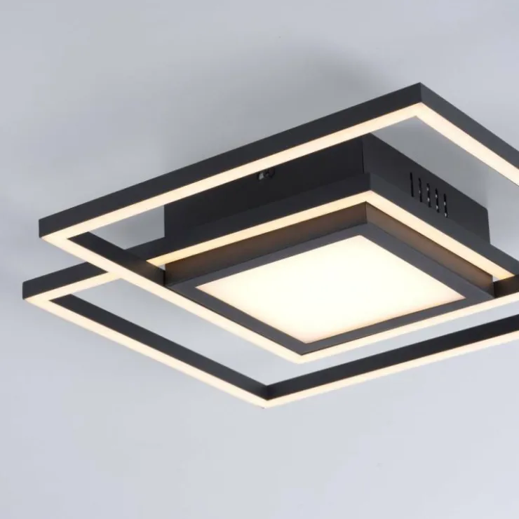 Luminaires Leuchten Direkt Éclairage Led|Plafonnier Leuchten-Direkt ASMIN LED Noir, 1 lumière