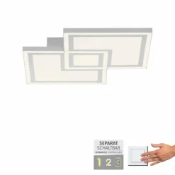 Luminaires Leuchten Direkt Éclairage Led|Plafonnier Leuchten-Direkt BEDGING LED Blanc, 1 lumière