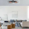 Luminaires Leuchten Direkt Éclairage Led|Plafonnier Leuchten-Direkt TUNEL LED Noir, 1 lumière, Télécommandes, Changeur de couleurs