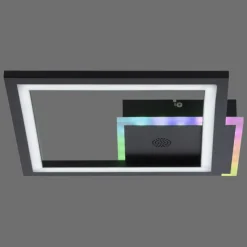 Luminaires Leuchten Direkt Éclairage Led|Plafonnier Leuchten-Direkt MUSIKA LED Noir, 1 lumière, Télécommandes, Changeur de couleurs