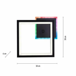 Luminaires Leuchten Direkt Éclairage Led|Plafonnier Leuchten-Direkt MUSIKA LED Noir, 1 lumière, Télécommandes, Changeur de couleurs