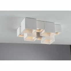 Luce Design Plafonniers|Plafonnier Luce-Design Foster peut être peint avec de la peinture ordinaire, Blanc, 5 lumières