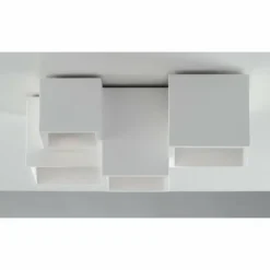 Luce Design Plafonniers|Plafonnier Luce-Design Foster peut être peint avec de la peinture ordinaire, Blanc, 5 lumières