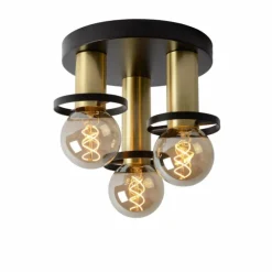 Luminaires Lucide Plafonniers|Plafonnier Lucide ANAKA Noir, 3 lumières