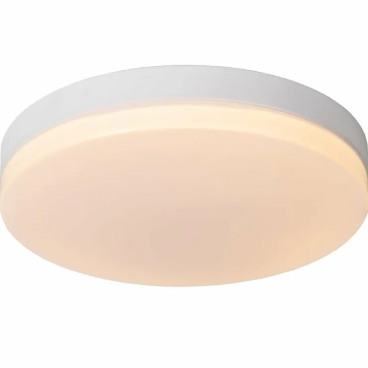 Luminaires Lucide Éclairage Led|Plafonnier Lucide BISKIT LED Blanc, 1 lumière, Détecteur de mouvement