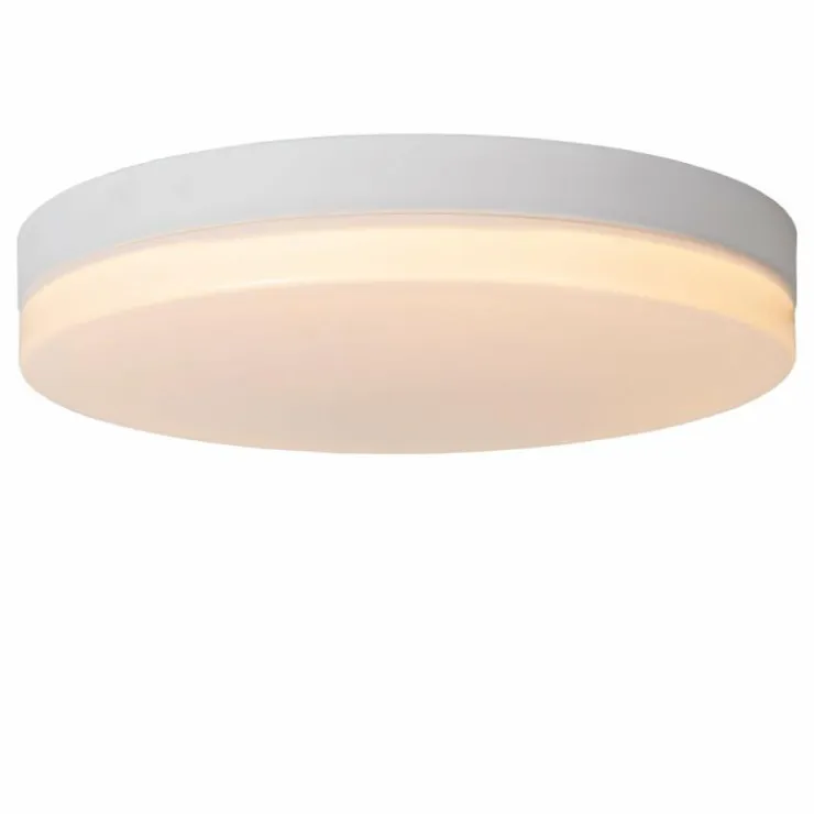 Luminaires Lucide Éclairage Led|Plafonnier Lucide BISKIT LED Blanc, 1 lumière, Détecteur de mouvement