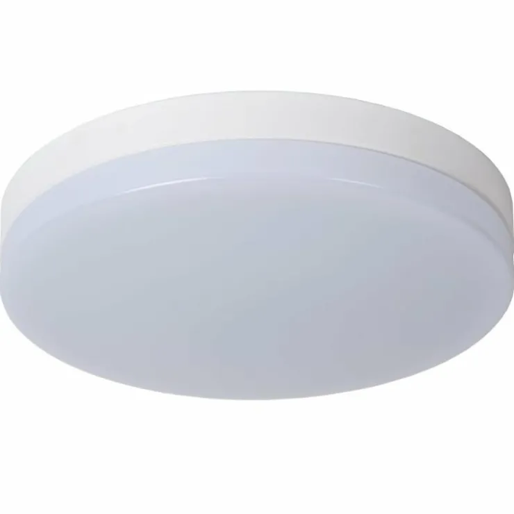 Luminaires Lucide Éclairage Led|Plafonnier Lucide BISKIT LED Blanc, 1 lumière, Détecteur de mouvement