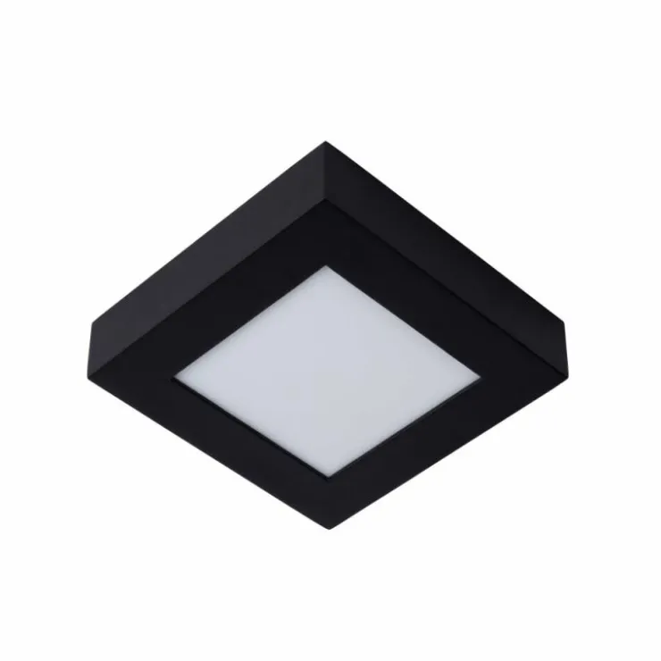 Luminaires Lucide Éclairage Led|Plafonnier Lucide BRICE LED Noir, 1 lumière