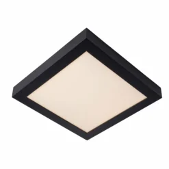 Luminaires Lucide Éclairage Led|Plafonnier Lucide BRICE LED Noir, 1 lumière