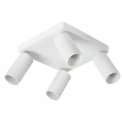 Luminaires Lucide Spots Et Projecteurs|Plafonnier Lucide CLUBS Blanc, 4 lumières