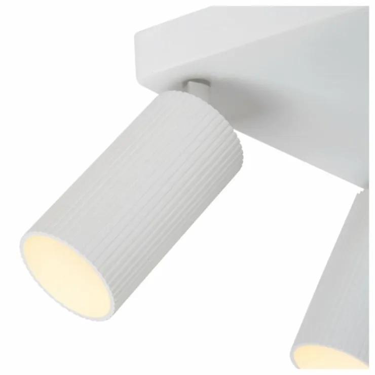 Luminaires Lucide Spots Et Projecteurs|Plafonnier Lucide CLUBS Blanc, 4 lumières