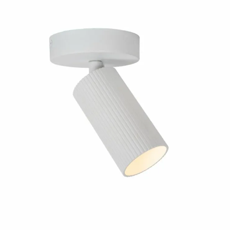 Luminaires Lucide Spots Et Projecteurs|Plafonnier Lucide CLUBS Blanc, 1 lumière
