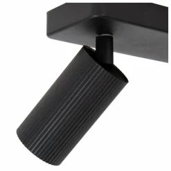 Luminaires Lucide Spots Et Projecteurs|Plafonnier Lucide CLUBS Noir, 2 lumières