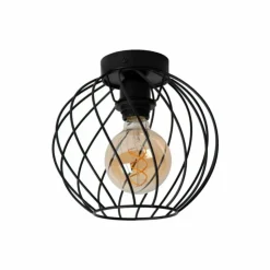 Luminaires Lucide Plafonniers|Plafonnier Lucide DANZA Noir, 1 lumière