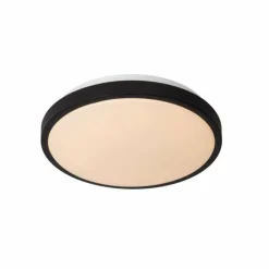 Luminaires Lucide Éclairage Led|Plafonnier Lucide DASHER LED Noir, 1 lumière, Détecteur de mouvement