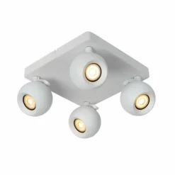 Luminaires Lucide Plafonniers|Plafonnier Lucide FAVORI Blanc, 4 lumières