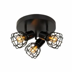 Luminaires Lucide Spots Et Projecteurs|Plafonnier Lucide FILOX Noir, 1 lumière