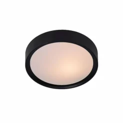 Luminaires Lucide Plafonniers|Plafonnier Lucide LEX Noir, 1 lumière
