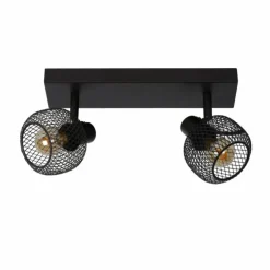 Luminaires Lucide Plafonniers|Plafonnier Lucide MAREN Noir, 2 lumières