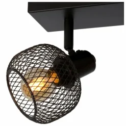 Luminaires Lucide Plafonniers|Plafonnier Lucide MAREN Noir, 2 lumières