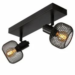 Luminaires Lucide Plafonniers|Plafonnier Lucide MAREN Noir, 2 lumières
