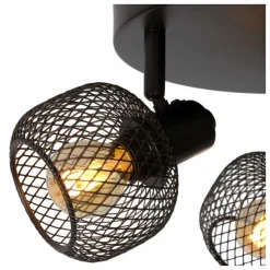 Luminaires Lucide Plafonniers|Plafonnier Lucide MAREN Noir, 3 lumières