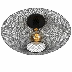 Luminaires Lucide Plafonniers|Plafonnier Lucide MESH Noir, 1 lumière