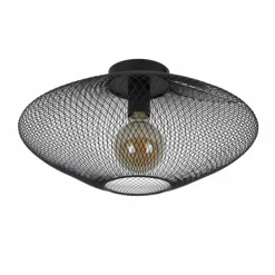 Luminaires Lucide Plafonniers|Plafonnier Lucide MESH Noir, 1 lumière