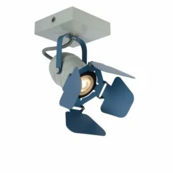 Luminaires Lucide Plafonniers|Plafonnier Lucide PICTO Bleu, Gris, 1 lumière