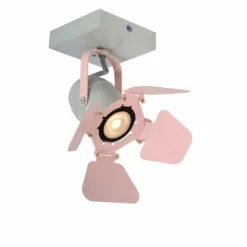 Luminaires Lucide Plafonniers|Plafonnier Lucide PICTO Gris, Rose, 1 lumière