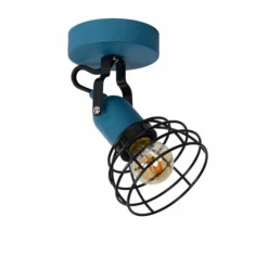 Luminaires Lucide Plafonniers|Plafonnier Lucide Pola Bleu, Noir, 1 lumière