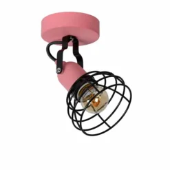 Luminaires Lucide Plafonniers|Plafonnier Lucide Pola Rose, Noir, 1 lumière