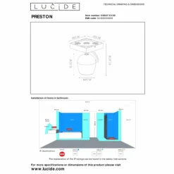 Luminaires Lucide Spots Et Projecteurs|Plafonnier Lucide PRESTON Noir, 1 lumière