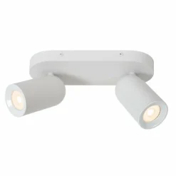 Luminaires Lucide Spots Et Projecteurs|Plafonnier Lucide PUNCH Blanc, 2 lumières
