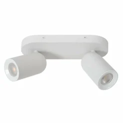 Luminaires Lucide Spots Et Projecteurs|Plafonnier Lucide PUNCH Blanc, 2 lumières