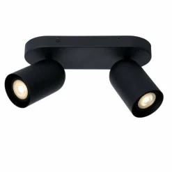 Luminaires Lucide Spots Et Projecteurs|Plafonnier Lucide PUNCH Noir, 2 lumières
