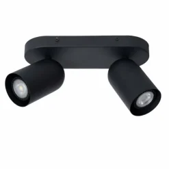 Luminaires Lucide Spots Et Projecteurs|Plafonnier Lucide PUNCH Noir, 2 lumières