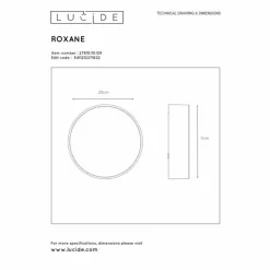 Luminaires Lucide Éclairage Led|Plafonnier Lucide ROXANE LED Anthracite, 1 lumière